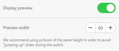 Toggling Preview Button and Setting Preview Width Toggling Preview Button and Setting Preview Width