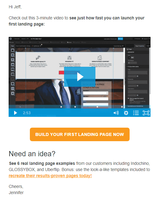 Onboarding Email Example with Video Onboarding Email Example with Video