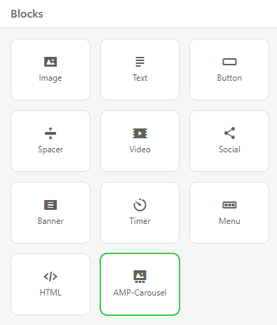 Building AMP-carousel_Dragging AMP-carousel into template_Stripo Building AMP-carousel_Dragging AMP-carousel into template_Stripo