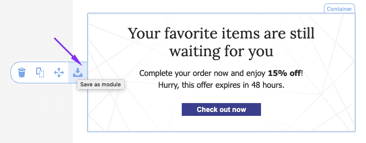 The Save As Module Button The Save As Module Button
