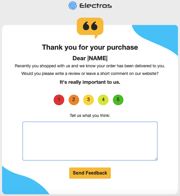 AMP Email Template with Survey AMP Email Template with Survey