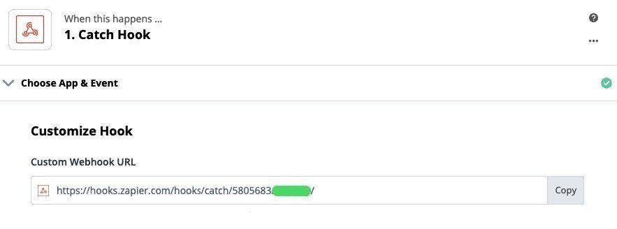 The Webhook URL to Enter with Stripo (1)
