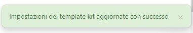 impostazioni dei template impostazioni dei template