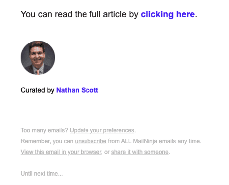 Example of a Perfect Email Signature for Promo Emails Example of a Perfect Email Signature for Promo Emails