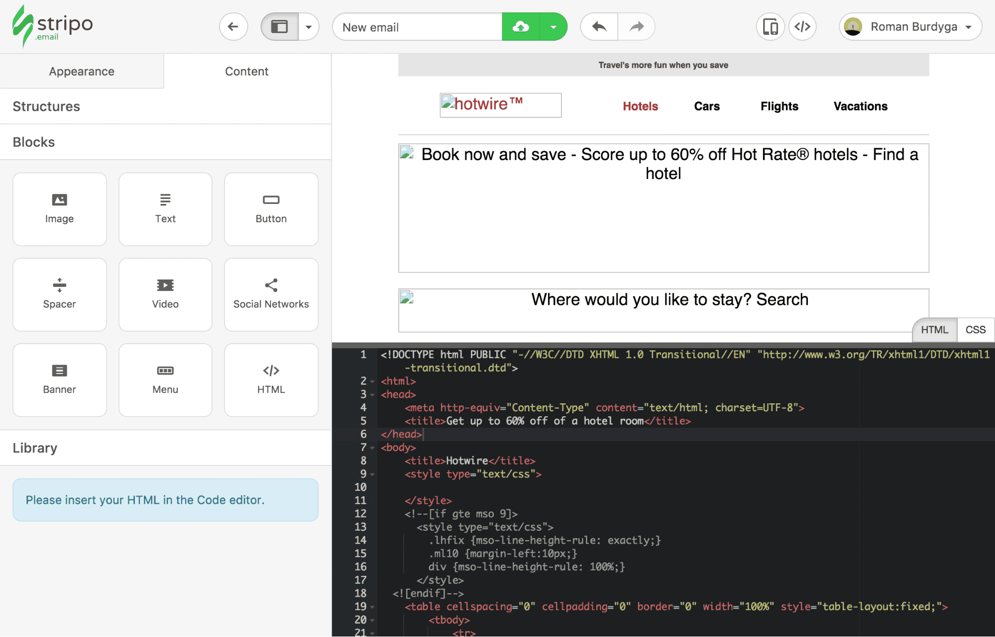 Adaptation of the Custom HTML in Stripo Adaptation of the Custom HTML in Stripo
