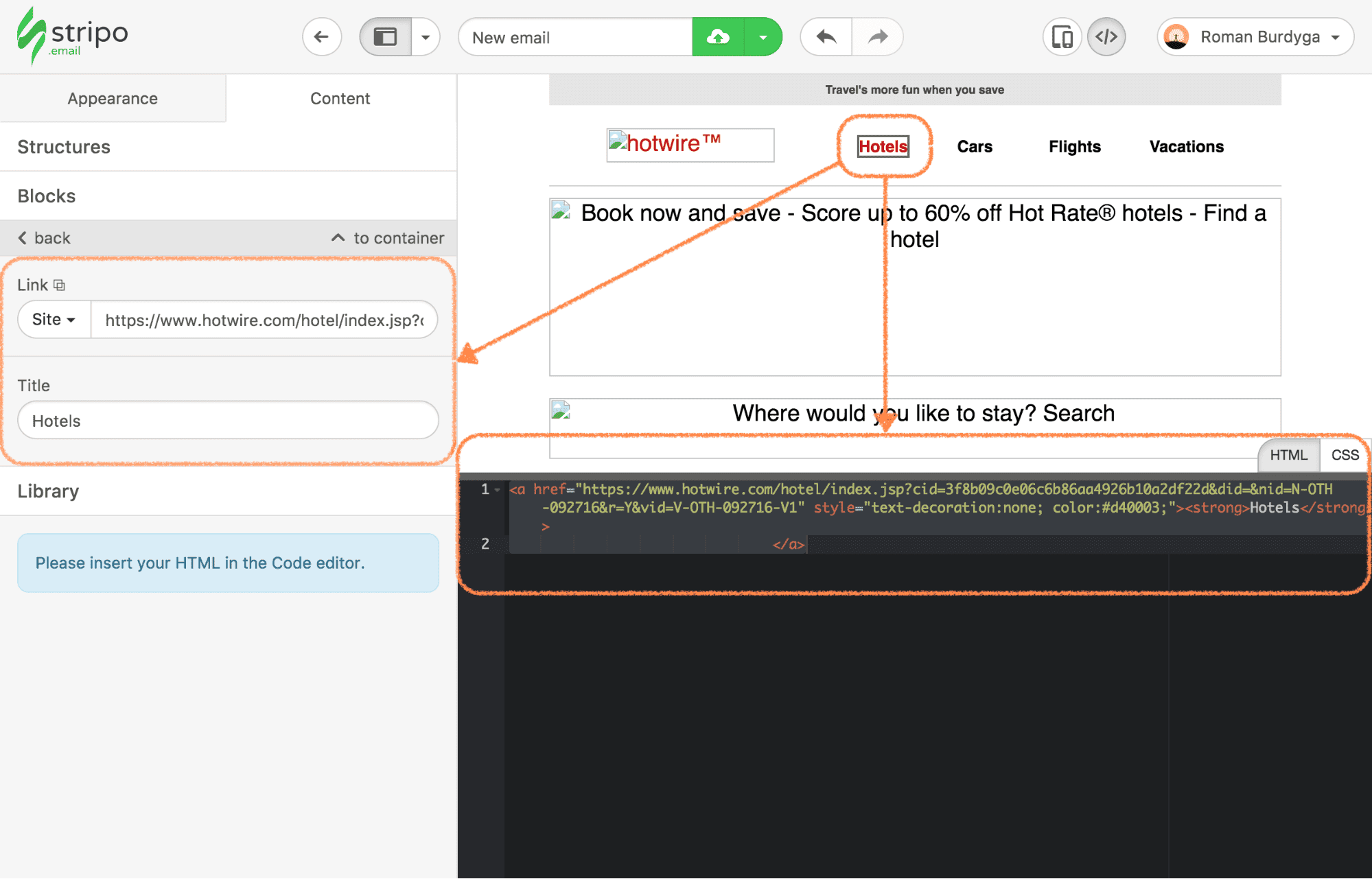Adaptation of the Custom HTML in Stripo Adaptation of the Custom HTML in Stripo