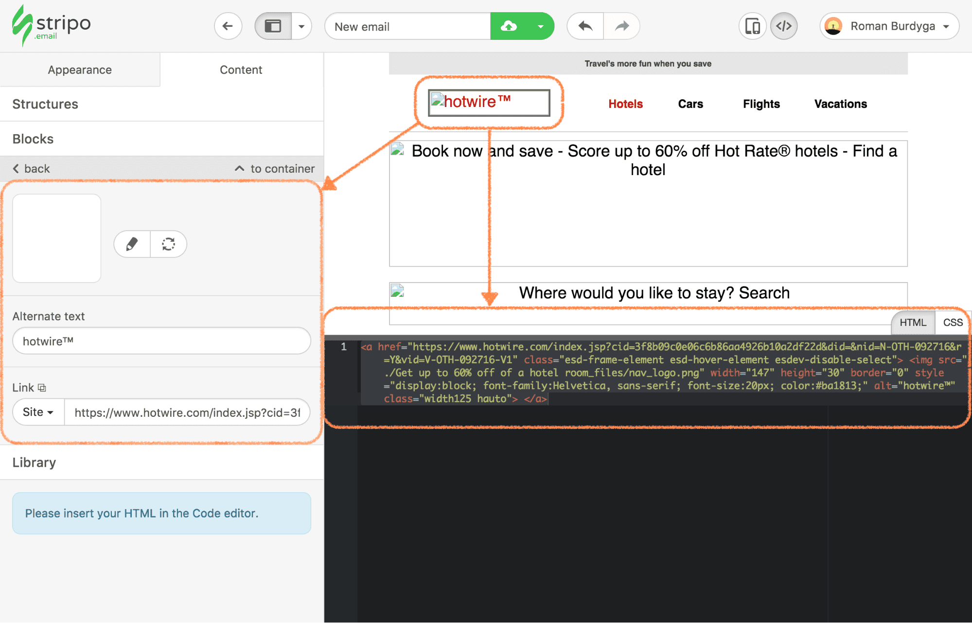 Adaptation of the Custom HTML in Stripo Adaptation of the Custom HTML in Stripo