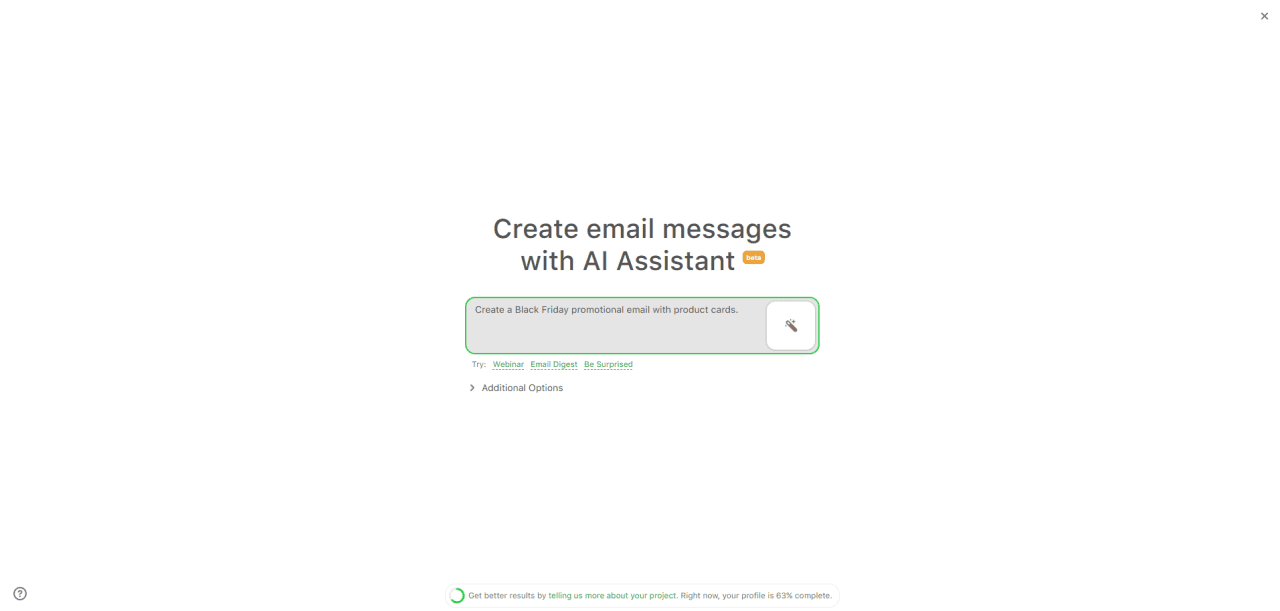 Stripo’s AI assistant prompting Stripo’s AI assistant prompting