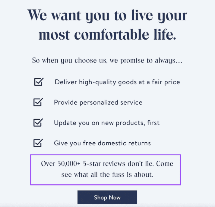 Reviews in Welcome Emails Reviews in Welcome Emails