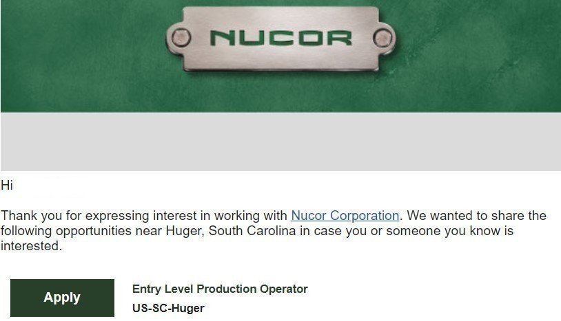 Stripo-Job-Alert-Nucor Stripo-Job-Alert-Nucor