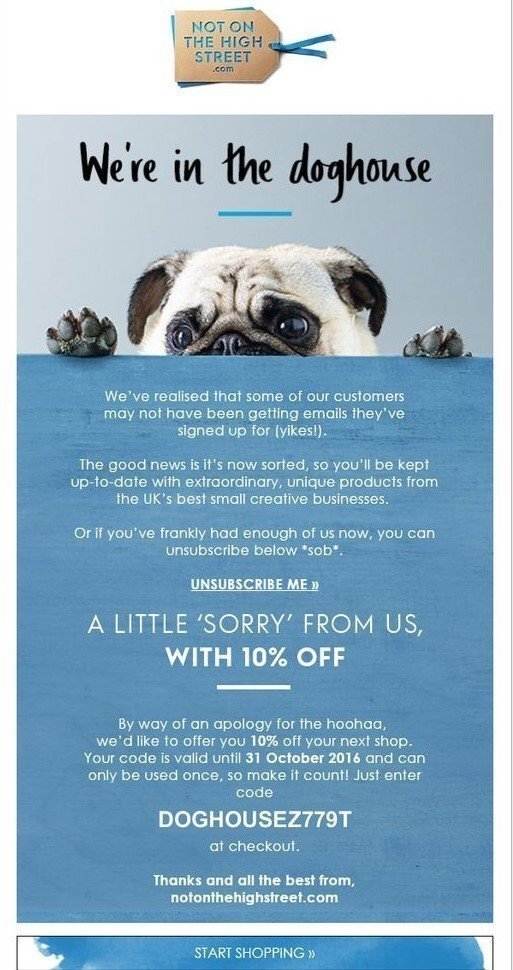 Stripo-Apology-Emails-The-High-Street Stripo-Apology-Emails-The-High-Street