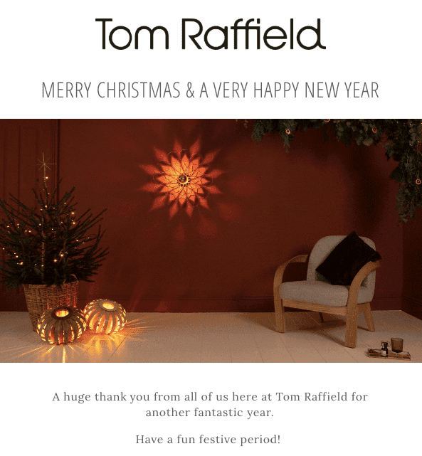 Merry Christmas Emails_Wishes from Tom Raffield Merry Christmas Emails_Wishes from Tom Raffield