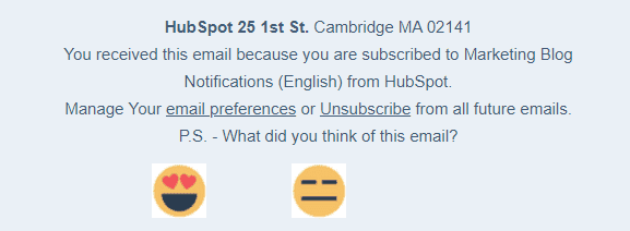 Unsubscribe Page_HubSpot_Asking to Rate Emails_Stripo