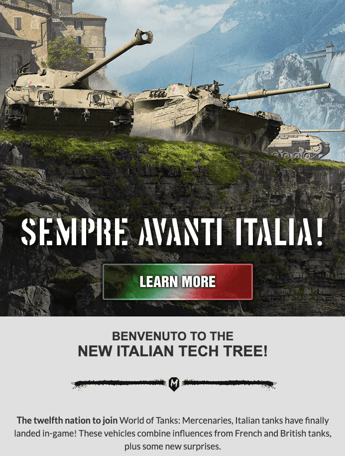 Best Newsletter Examples_Thematic CTA Buttons by World of Tanks Best Newsletter Examples_Thematic CTA Buttons by World of Tanks
