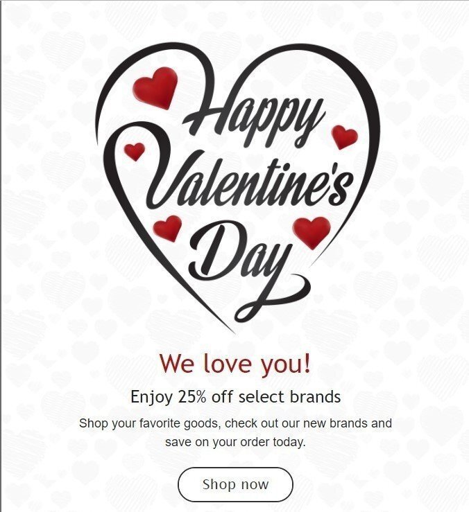 Stripo St Valentine Black Hearts Stripo St Valentine Black Hearts