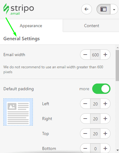 Stripo How to Build Email Setting General Settings Stripo How to Build Email Setting General Settings