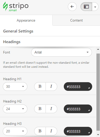 Stripo AtoZ Manual Setting HEadings Stripo AtoZ Manual Setting HEadings