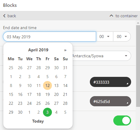 Stripo AtoZ Working with timer_Setting Dates Stripo AtoZ Working with timer_Setting Dates