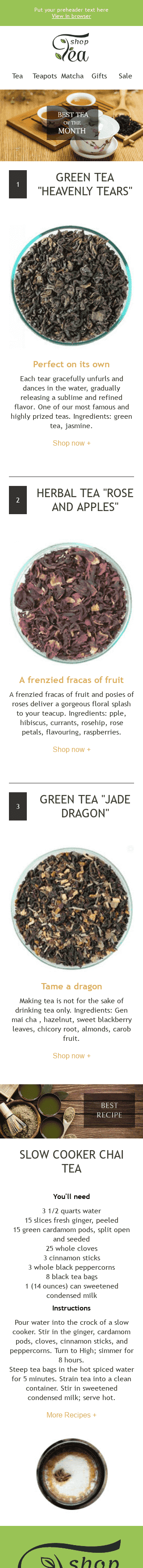 Plantilla de correo electrónico "Bebida del mes" de Nueva colección para la industria de Bebidas Vista de móvil