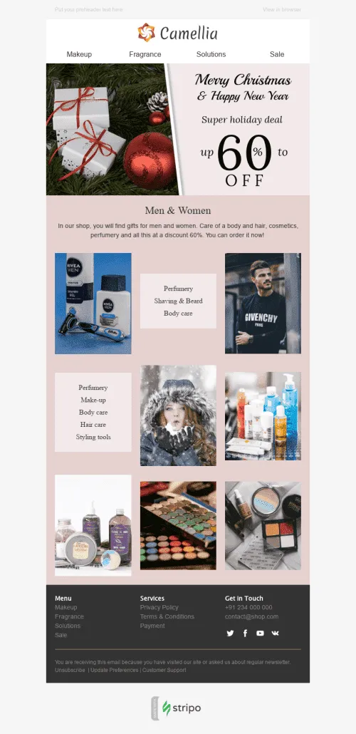 2021-Stripo-Cosmetics-Holiday-newsletter-Christmas-Soft-Care-email-web