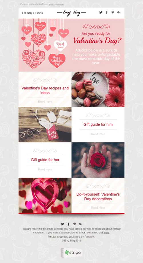 2243-Stripo-Publications-Blog-Holiday-newsletter-Happy-Valentine-day-the-Romantics-Guide-email-web