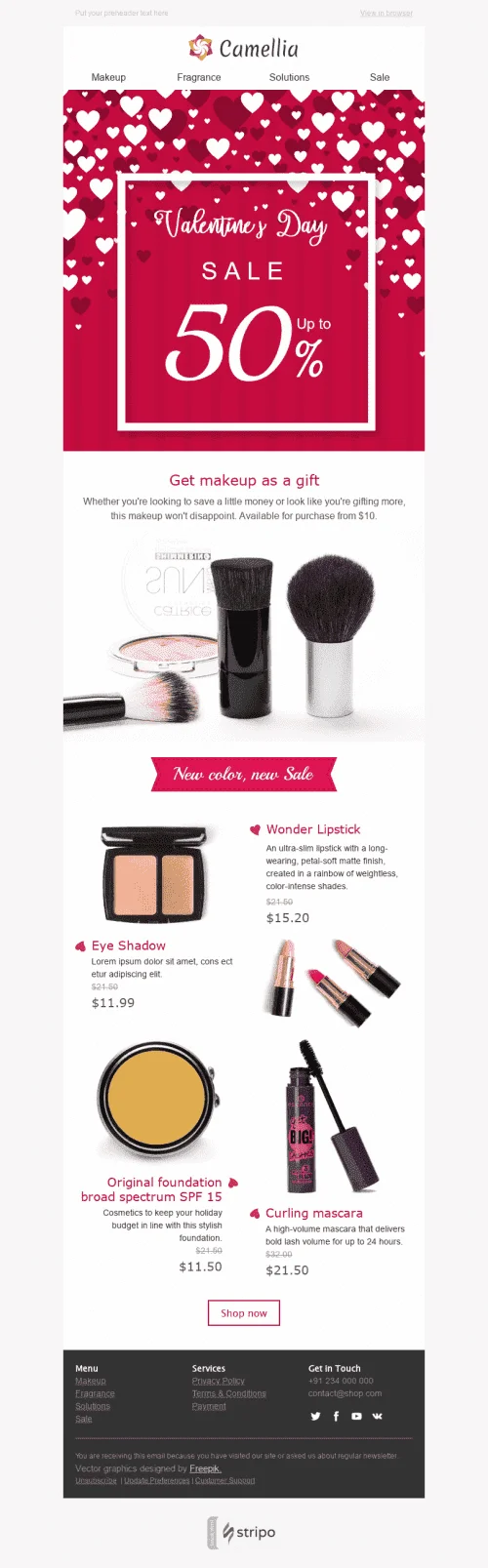 2685-Stripo-Cosmetics-Holiday-newsletter-Happy-Valentine-day-Sea-of-Hearts-email-web