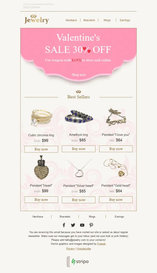 2973-Stripo-Jewelry-Holiday-newsletter-Happy-Valentine-day-Brilliant-Gift-email-web