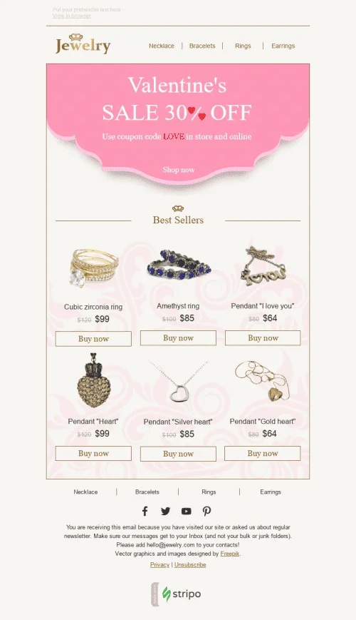 2973-Stripo-Jewelry-Holiday-newsletter-Happy-Valentine-day-Brilliant-Gift-email-web