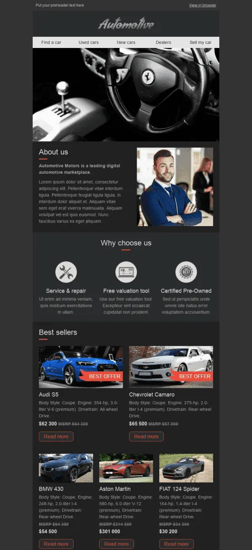 3048-Stripo-Transportation-Car-Promo-newsletter-Online-Shop-email-web