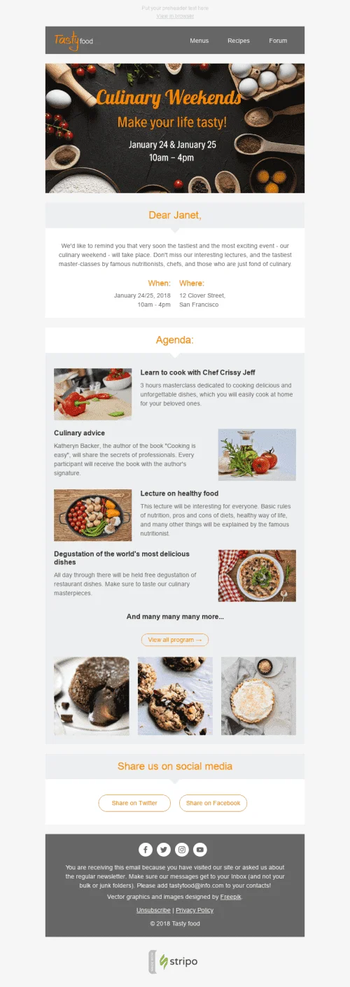 3311-Stripo-Food-Trigger-newsletter-Event-Reminder-Culinary-Weekend-email-web