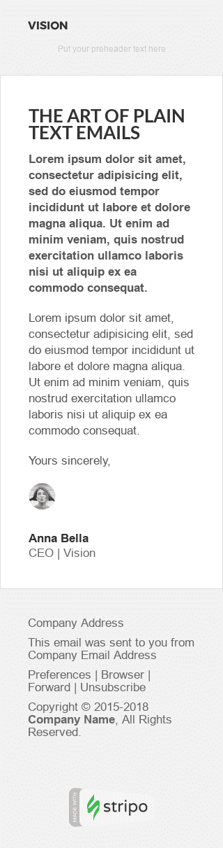 Modello Email Avvisi e notifiche "Leggerezza" per il settore industriale di Webinar Visualizzazione mobile