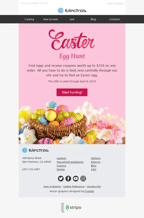 5964-Stripo-Gadgets-Holiday-newsletter-Happy-Easter-Hunt-for-Discounts-email-web