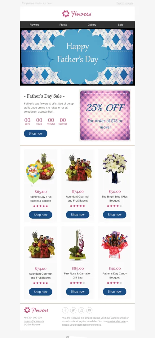 10979-Stripo-Gifts-Flowers-Holiday-newsletter-Happy-Father’s-Day-Tasty-Bouquets-email-web