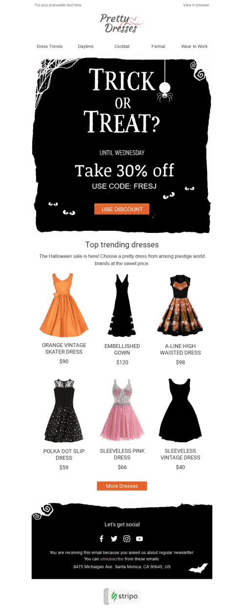21702-Stripo-Fashion-Holiday-newsletter-Halloween-Treat-Yourself-email-web