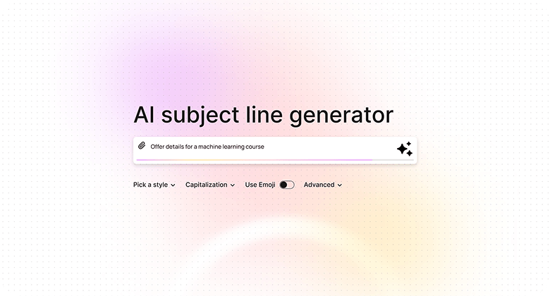AI for email subject lines
