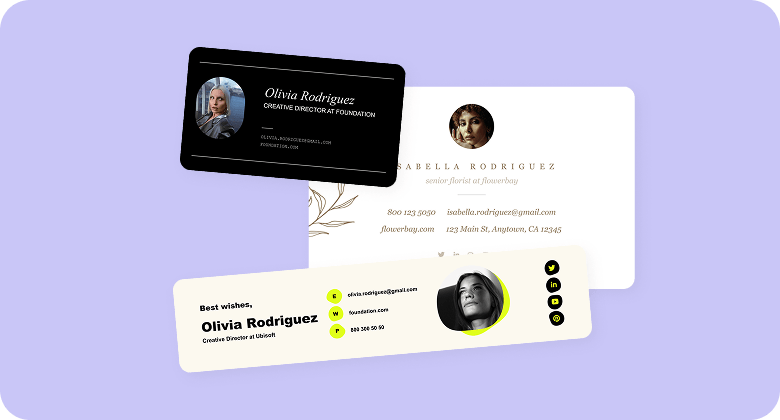 Email signature generator