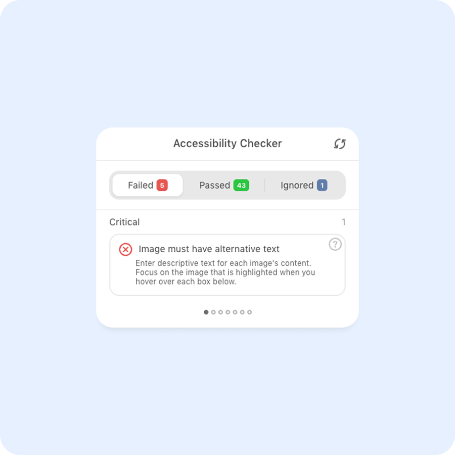 Check accessibility